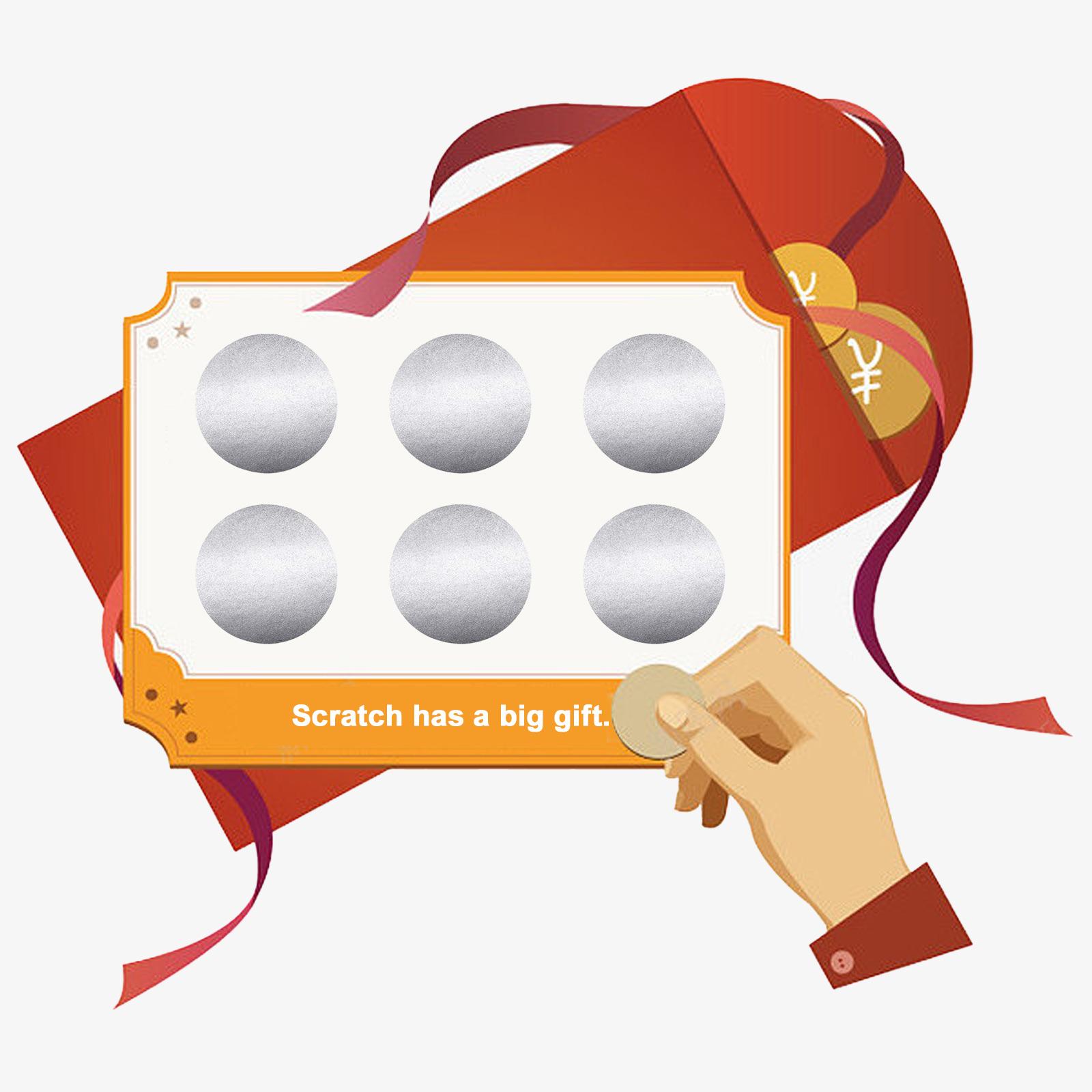 300 stuks krasstickers, 2,5 cm krasverwijderbare zelfmakende ronde