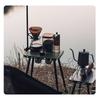 ABZC-Outdoor Table And Chair Dual-Use Table, Liftable Portable Stool Outdoor Fishing Camping Chair Desk