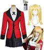 [Milky Time] Kakegurui Saotome Mary Cosplay Halloween Costume with Blonde Hair (L)