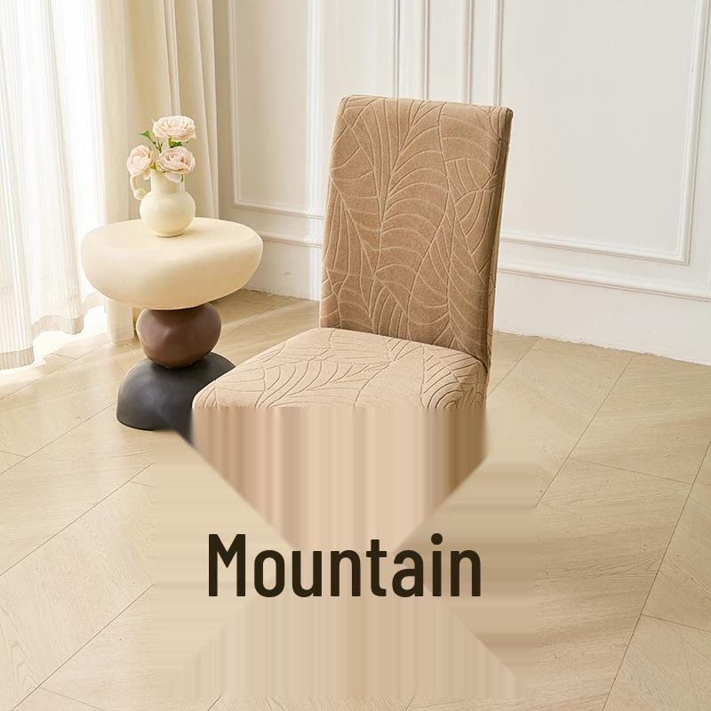 

Waterproof Leaf Jacquard Thickened Stretch Chair Cover - European & American Style Mid Back
