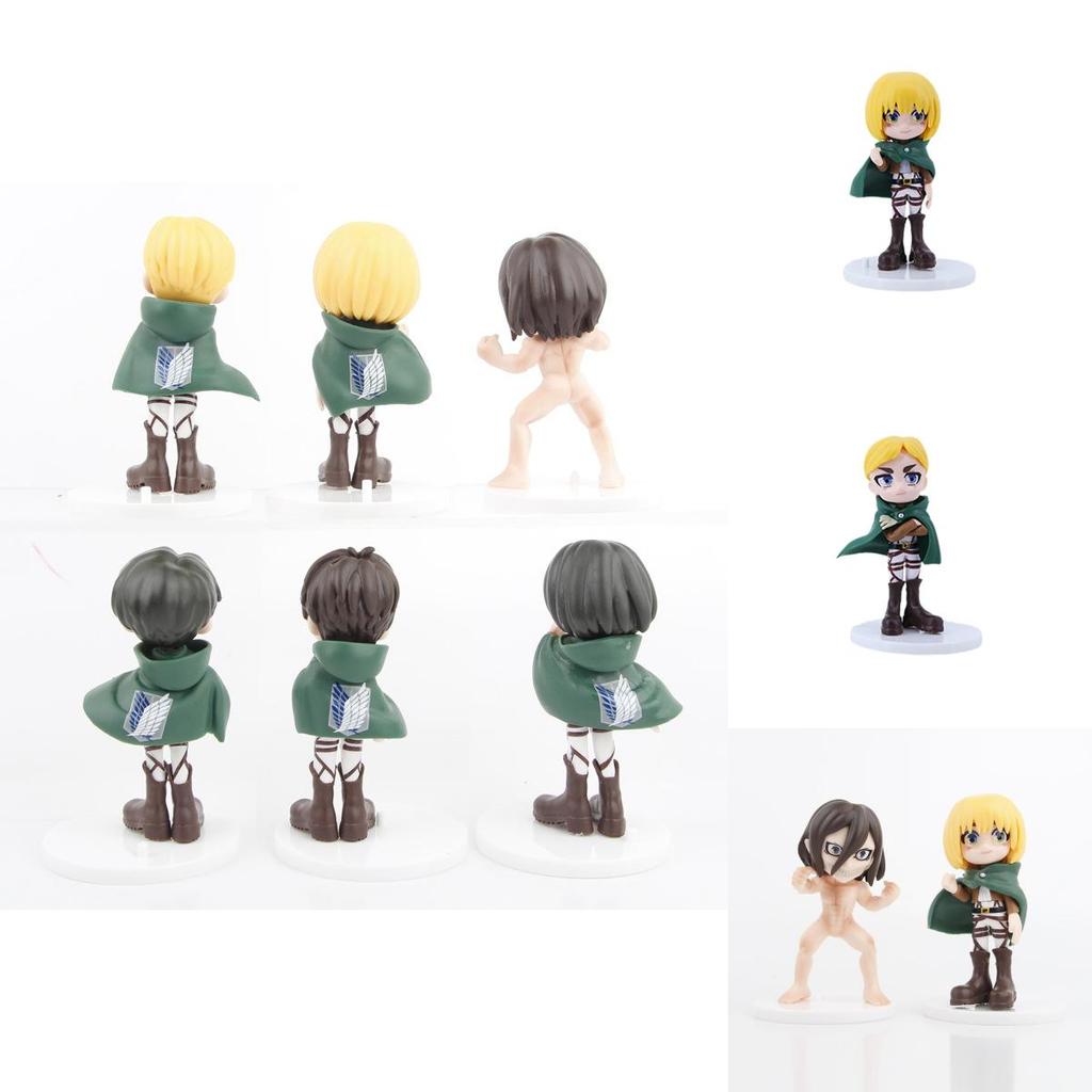 Exclusive Attack On Titan Action Figures Set Featuring Mikasa Eren And Levi Collectible Toys
