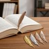 1Pcs Gold Silver Retro Metal Feather Bookmark Antique Copper Children Student Gift School Handmade Stationery Office Accessories