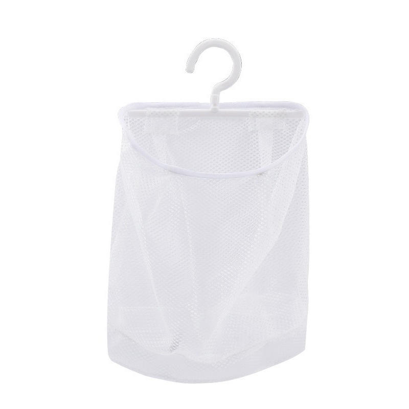 Wall Mounted Dirty Clothes Basket Foldable Mesh Laundry Bag For Bathroom Bedroom Household Storage Hanging Organizer Space Saving Hamper