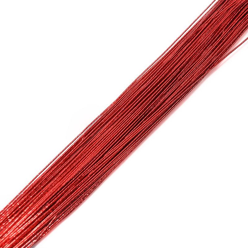25Pcs 80cm Stocking Flower Wire 0.45mm Diameter Iron Wire For DIY Nylon Stocking Flower Making Nylon Stocking Flower Accessory
