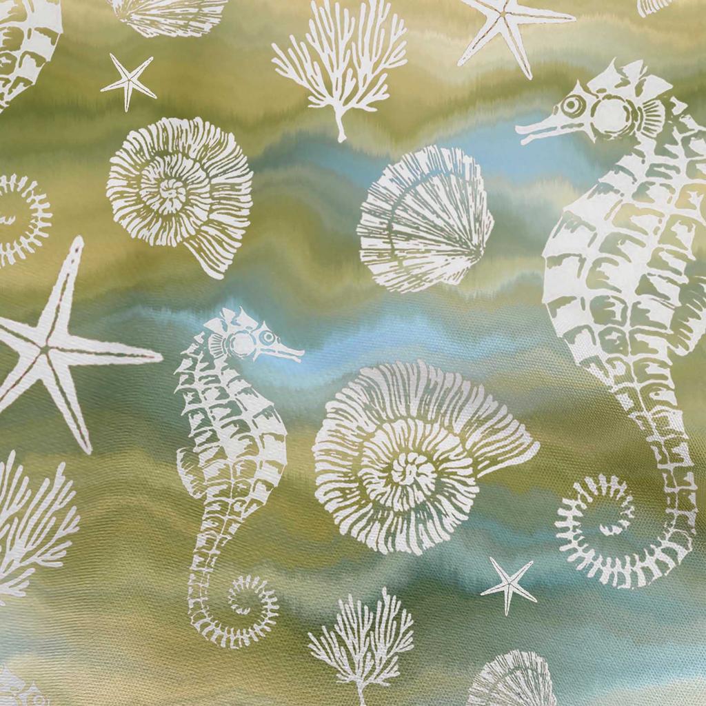 oneOone Cotton Flex Dunkelblau Blau Stoff Meer Nähen Material Druck Stoff Meterware 40 Zoll