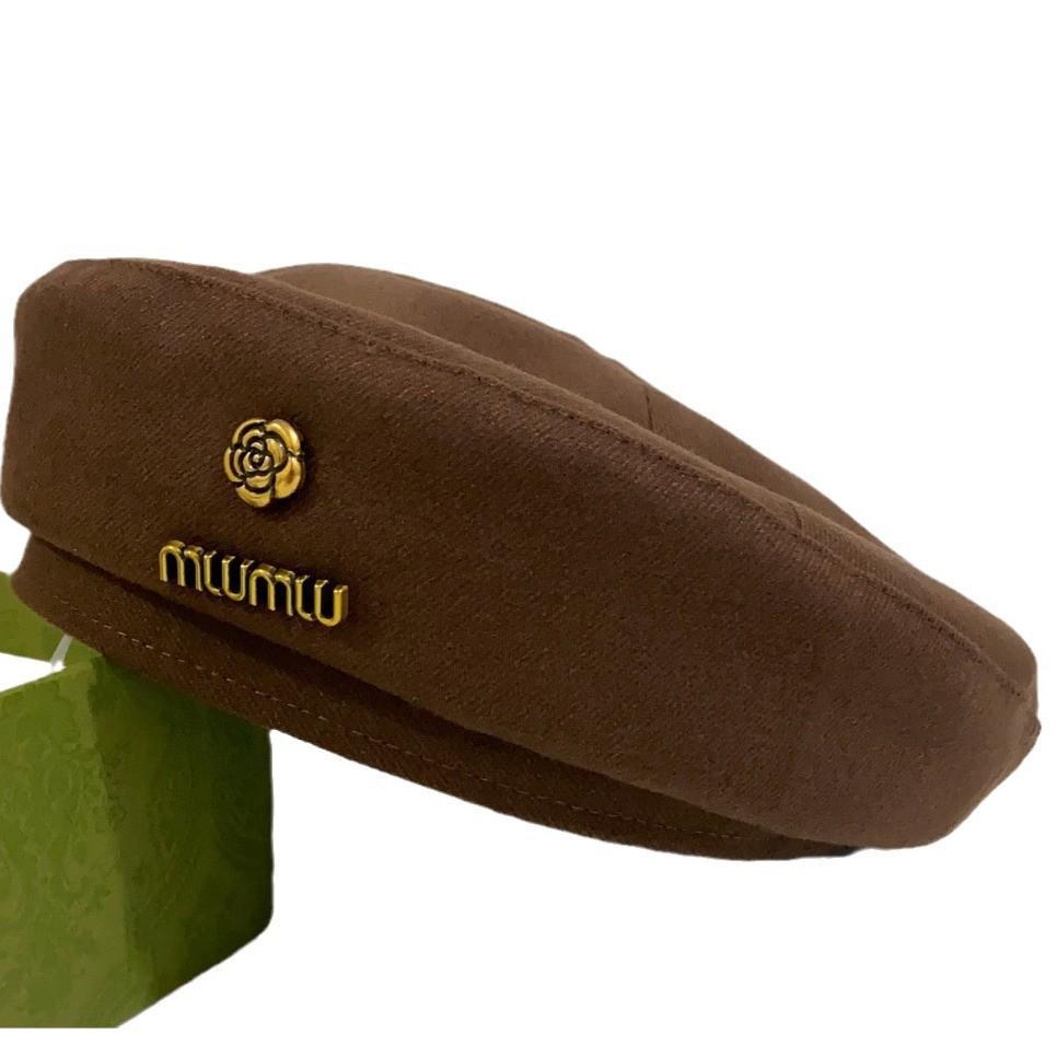 Women's Retro Japanese Cartoon Bear Wool Beret Hat