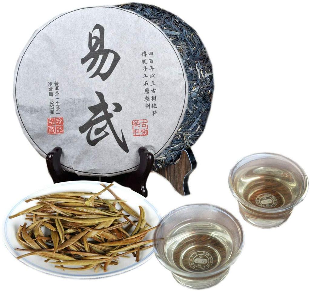 357g Yiwu Roher Puerh-Teekuchen Tianmen Berg Aobor Pu-erh Shengcha Pu'er Tee