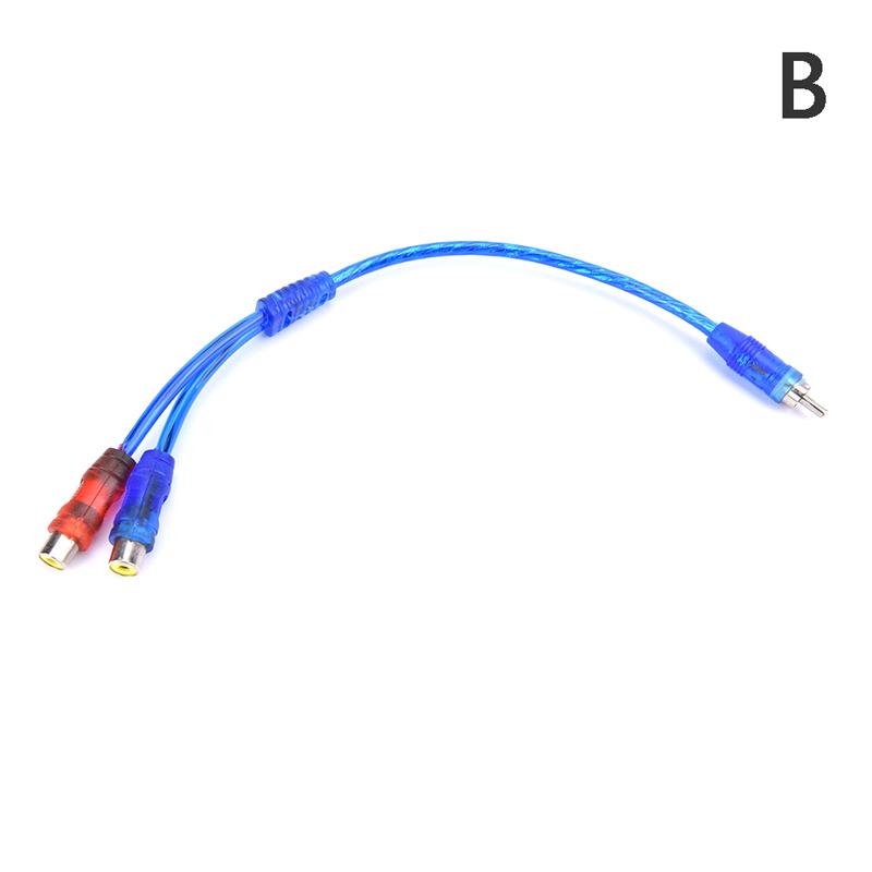 Mp3 Audio Rca Y Splitter Male To Female Cable Adapter For Car Aux Amplifier