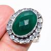 Green Onyx Gemstone Handmade 925 Sterling Silver Jewelry Ring Size 9 KJ-267