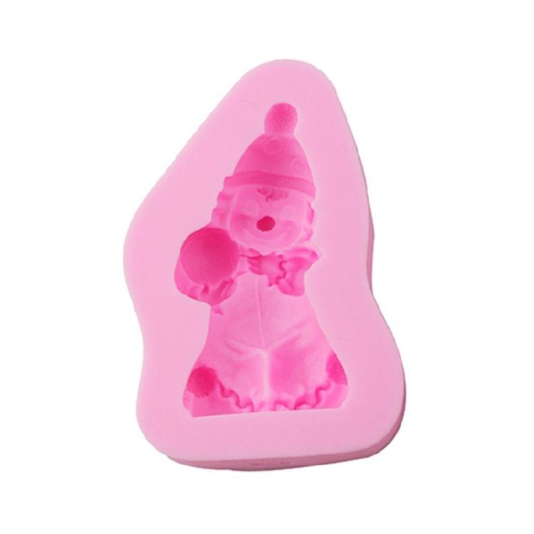 Funny Clown Shaped Silicone Mold Fondant Mould Baking DIY Supplies Nonstick