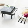 New 10pcs/set Creative Shape Piano Fruit Fork Creative Piano Keyboard Plastic Fork Kids Dessert Cake Forks Picks Bar Accessory
