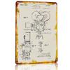 1937 Film Camera Patent Metal Poster Customized Wall Art Retro Vintage Metal Signs for Man Cave Room Ornaments Home Decorations