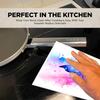 6PCS Cleaning Dishcloths Reusable Kitchen Dish Towels Watercolor Butterfly Pattern Dishcloth Absorbent Lint Free Cloth Washable Duster Rags Tea Towels