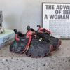 Versatile summer platform shoes women's red beaded fried street sports jogging casual shoes