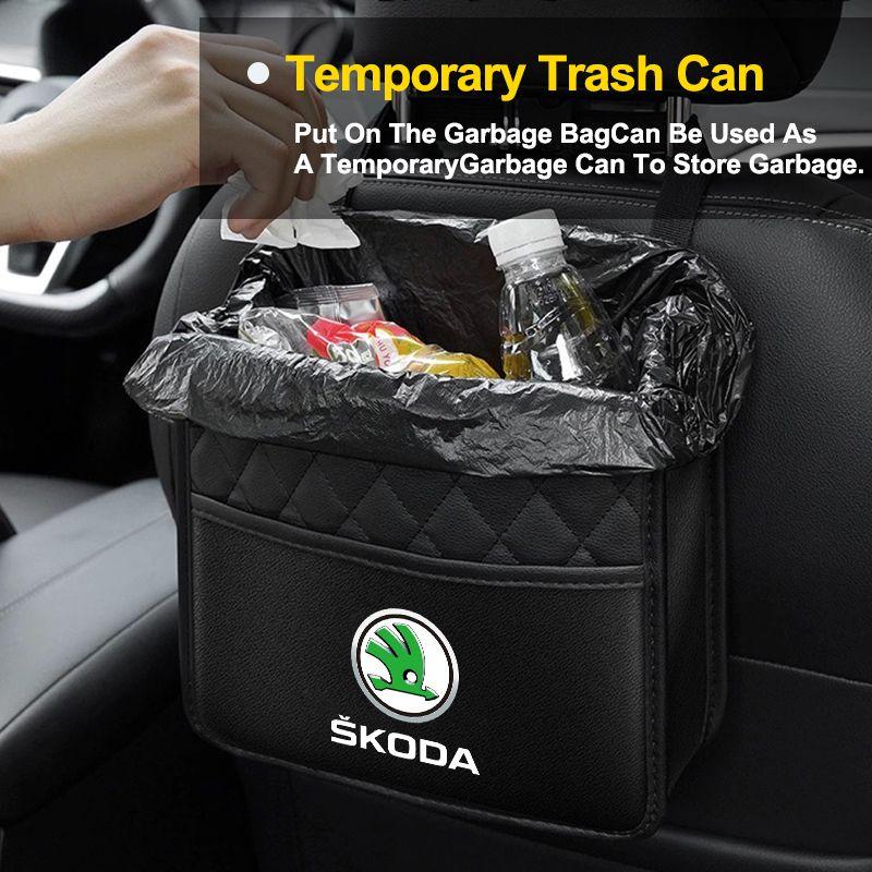 Car Multi-function Storage Bag Automobile Seat Back Storage Pocket for Skoda SCALA Superb Octavia 2 3 A4 A5 Fabia Kamiq Kapoq Kodiaq Rapid Car Styling
