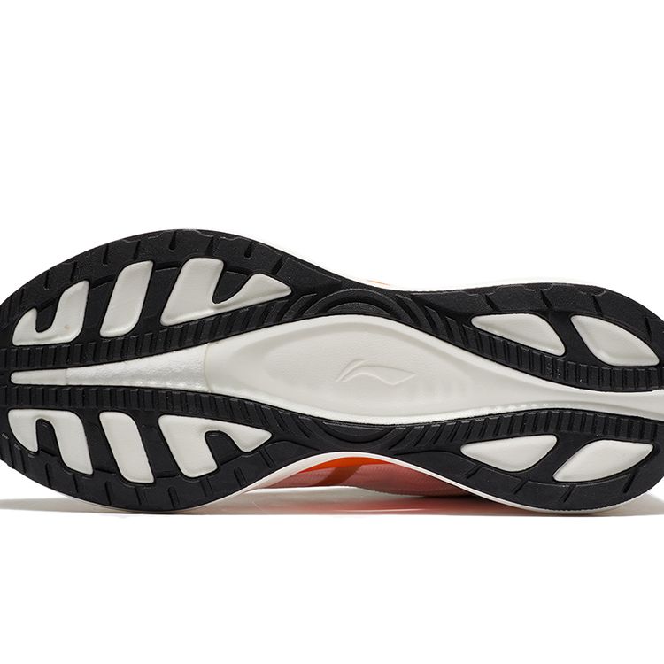 Li Ning Childrens Ultra Light 19 Lightweight Non-Slip Shock Absorbing Breathable Low-Top Running Shoes Kids Running Shoes White Orange YKFS018-61