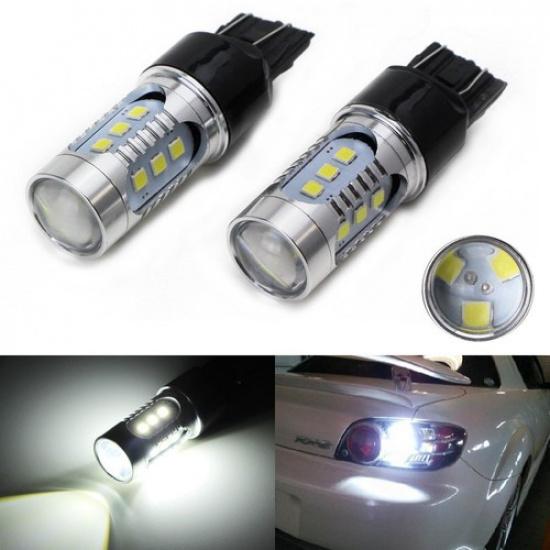 Белые Мощные 15-SMD 360° 7440 7444 T20 Светодиодные Лампы Для Задних Фонарей Заднего Хода