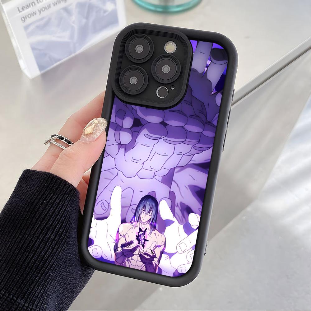 JJK Mahito Phone Case for iPhone 17 16 15 14 13 12 11 Air Pro Max Plus Black Soft TPU Shockproof Cover