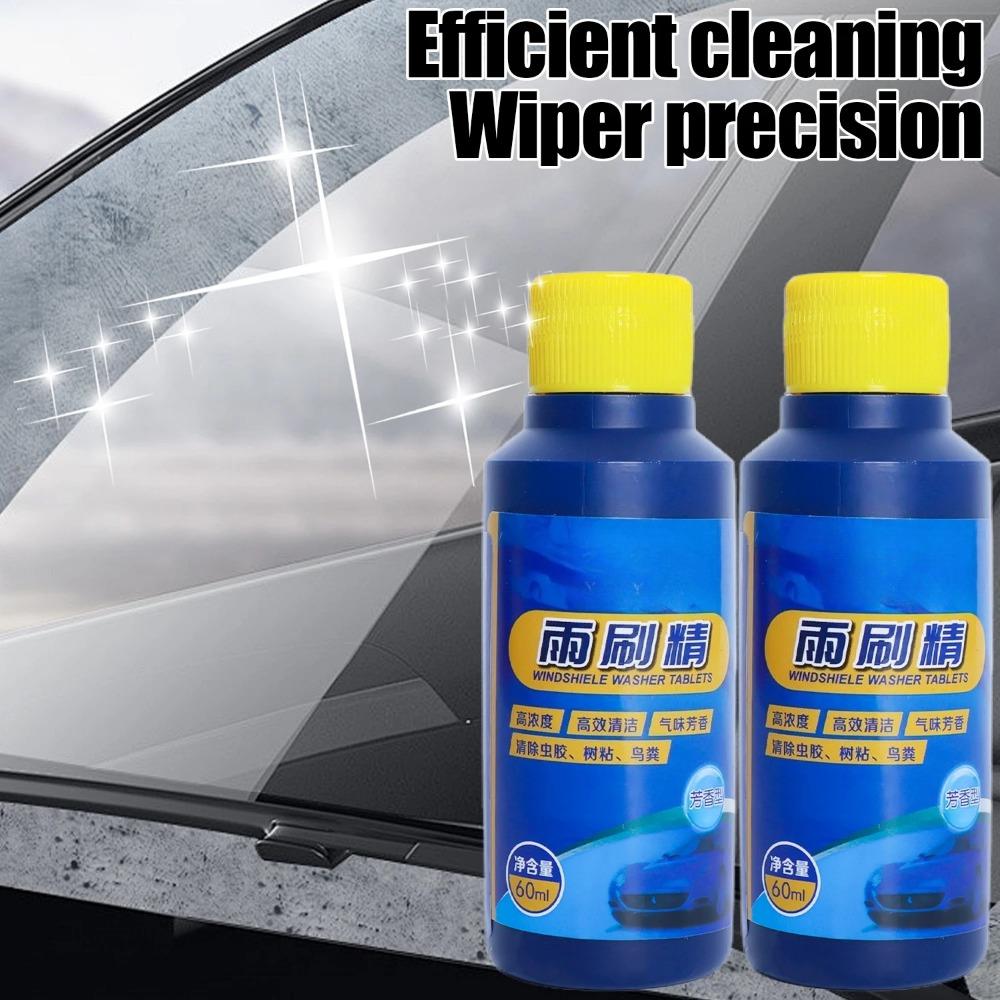 60ml Lichid Concentrat pentru Parbriz – Formula Parfumată, Puternică pentru Geam Auto Cristal-Curat, Fără Dungi