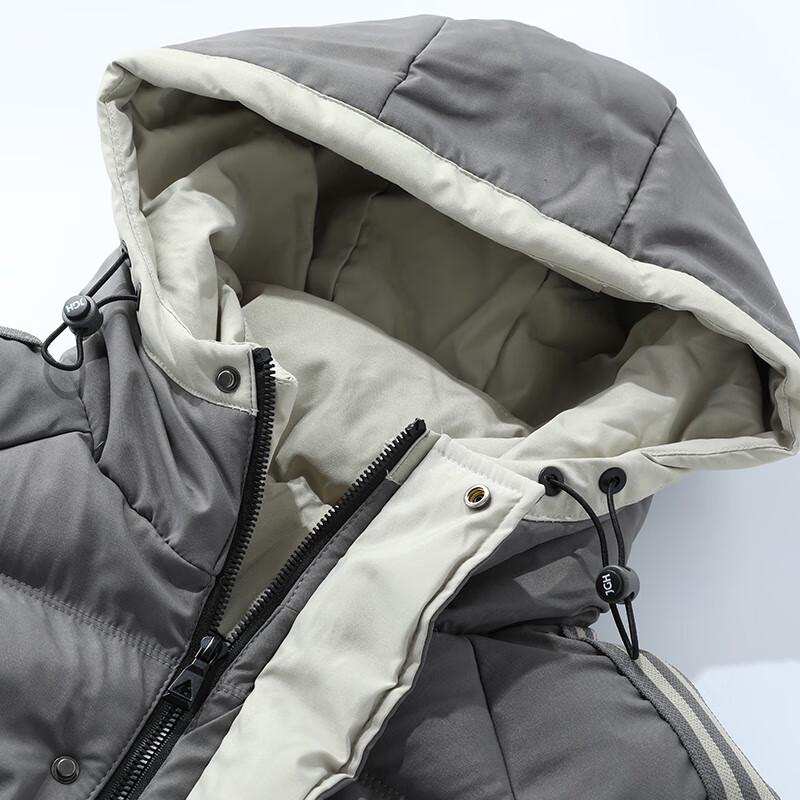 Snoopy Men's Winter Hooded Fleece-Lined Jacket