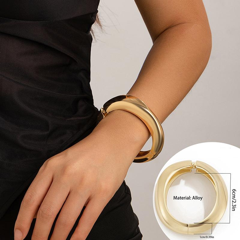 Creative Metal Water Drop Bracelet Fashion Statement Adjustable Opening Bracelet For Women Girls Retro Bangle Ring Jewelry Gifts