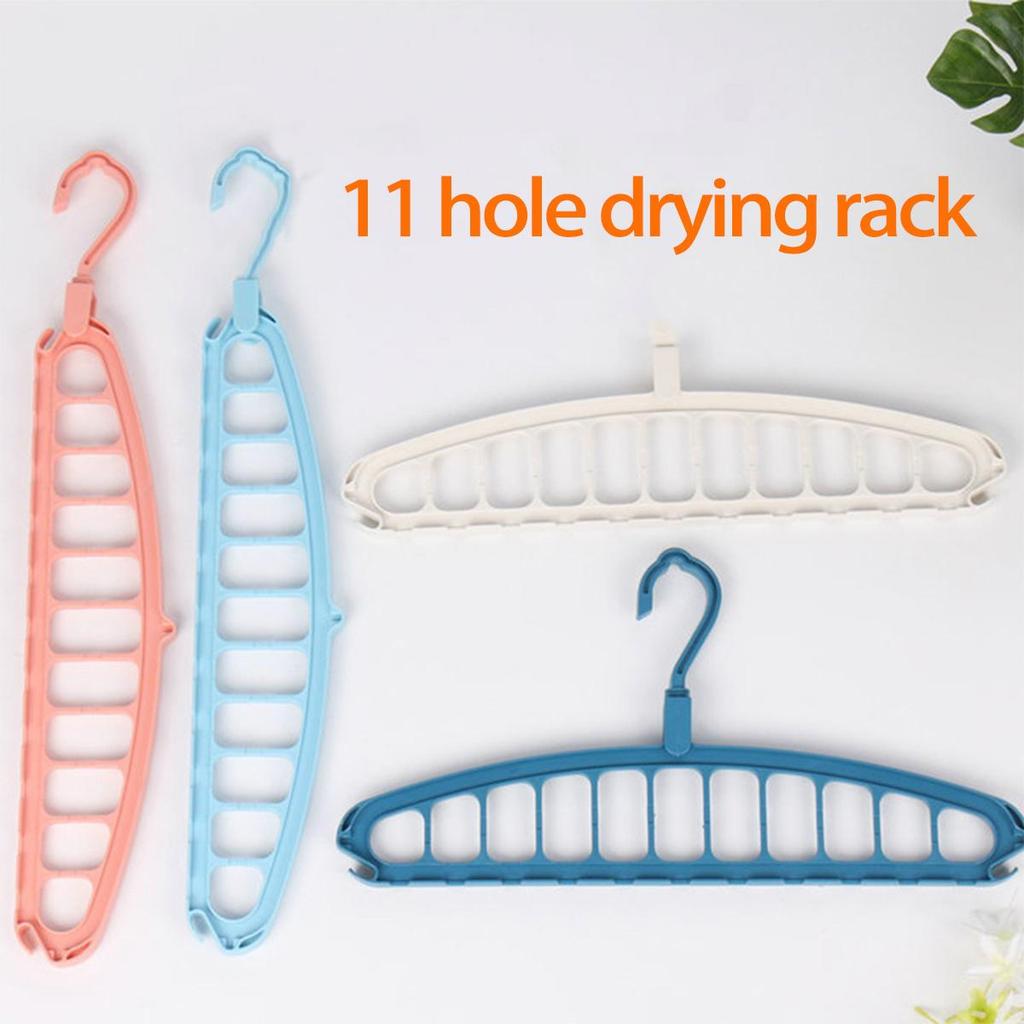 11-Hole Multifunctional Seamless Clothes Hanger: Dorm/Home Hanging Solution