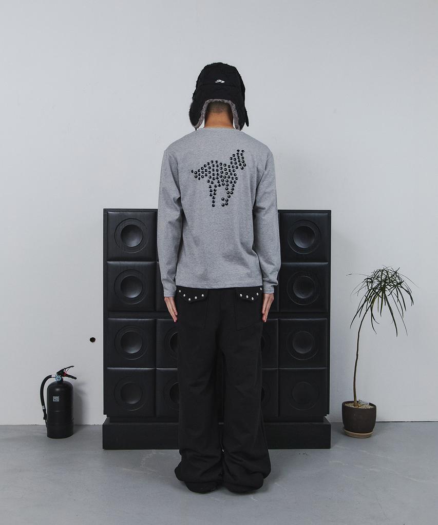Tansanmageunesyum Pony Hotfix Long Sleeve (Gray)