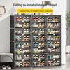 Foldable Transparent Shoe Storage & Display Cabinet