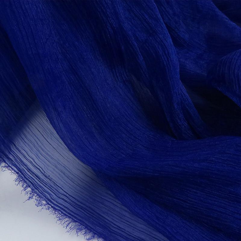 30D Silky Crepe Chiffon Fabric Thin Transparent Shimmer Sheer Hanfu Organza Fabric For Diy Sweing Ancient Hanfu Dress Costume