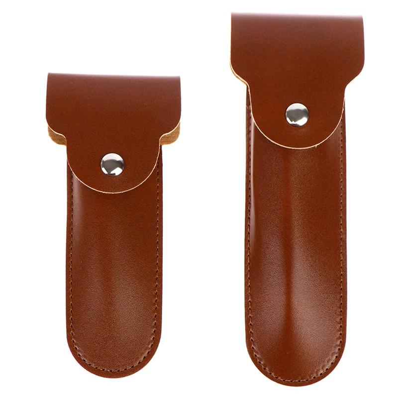 1Pcs Travel Pu Leather Razor Holder Case Bag For Manual Double Edge Safety Razor
