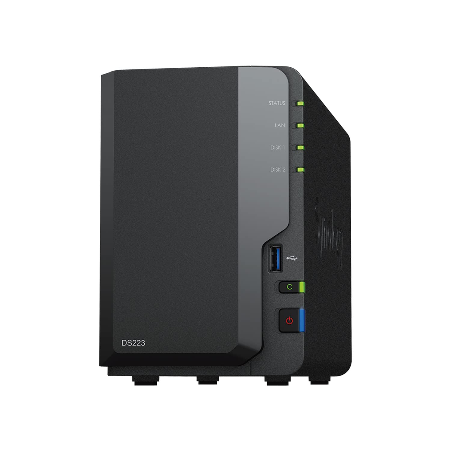

Synology NAS Kit CPU with 2GB memory For users DiskStation from an authorized domestic distributor with telephone support 2-Bay DS223/G [Guidebook чорний
