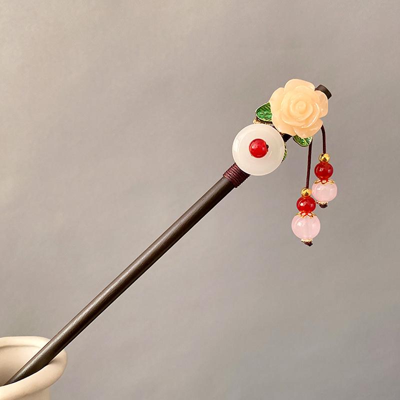 High-End Chinese Tassel Hairpin - Ancient Style for Women's Hanfu Updo