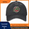 Retro American Cartoon 3D Logo Baseball Cap with Versatile Visor