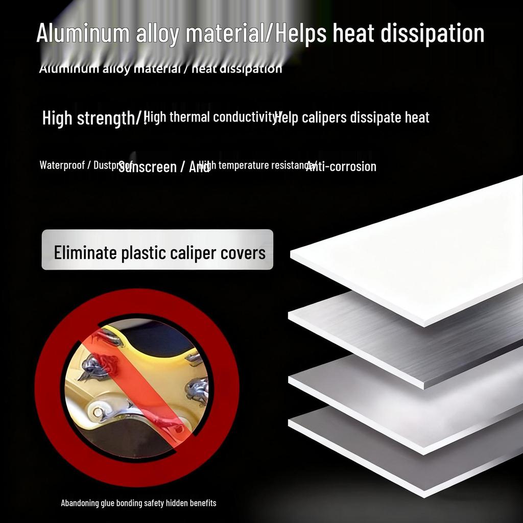 Compatible Hongqi H5S/H9 Brake Caliper Covers: Aluminum Alloy Upgrade for Custom Appearance and Color Change.