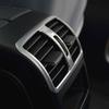 Car Inner Air Outlet Vent Cover For 09-15 Benz GLK Central Console Matte Silver