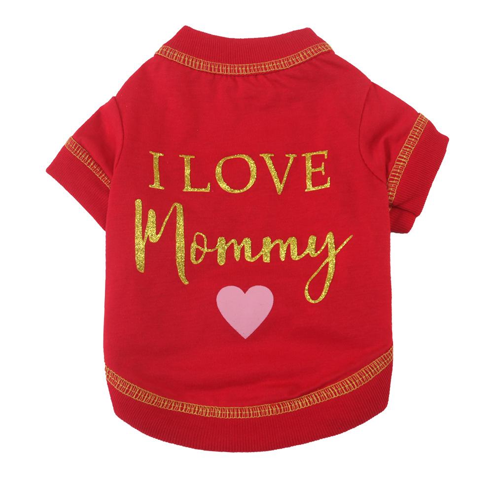 Dog Clothes Pet Apparel - Round Neck Ribbed Elastic Thin Cotton T-shirt in Stock