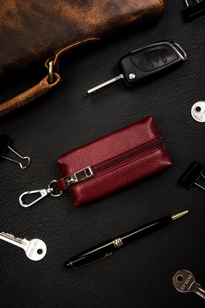 Leather Key Case SKL-001-NDM-6035 Burgundy