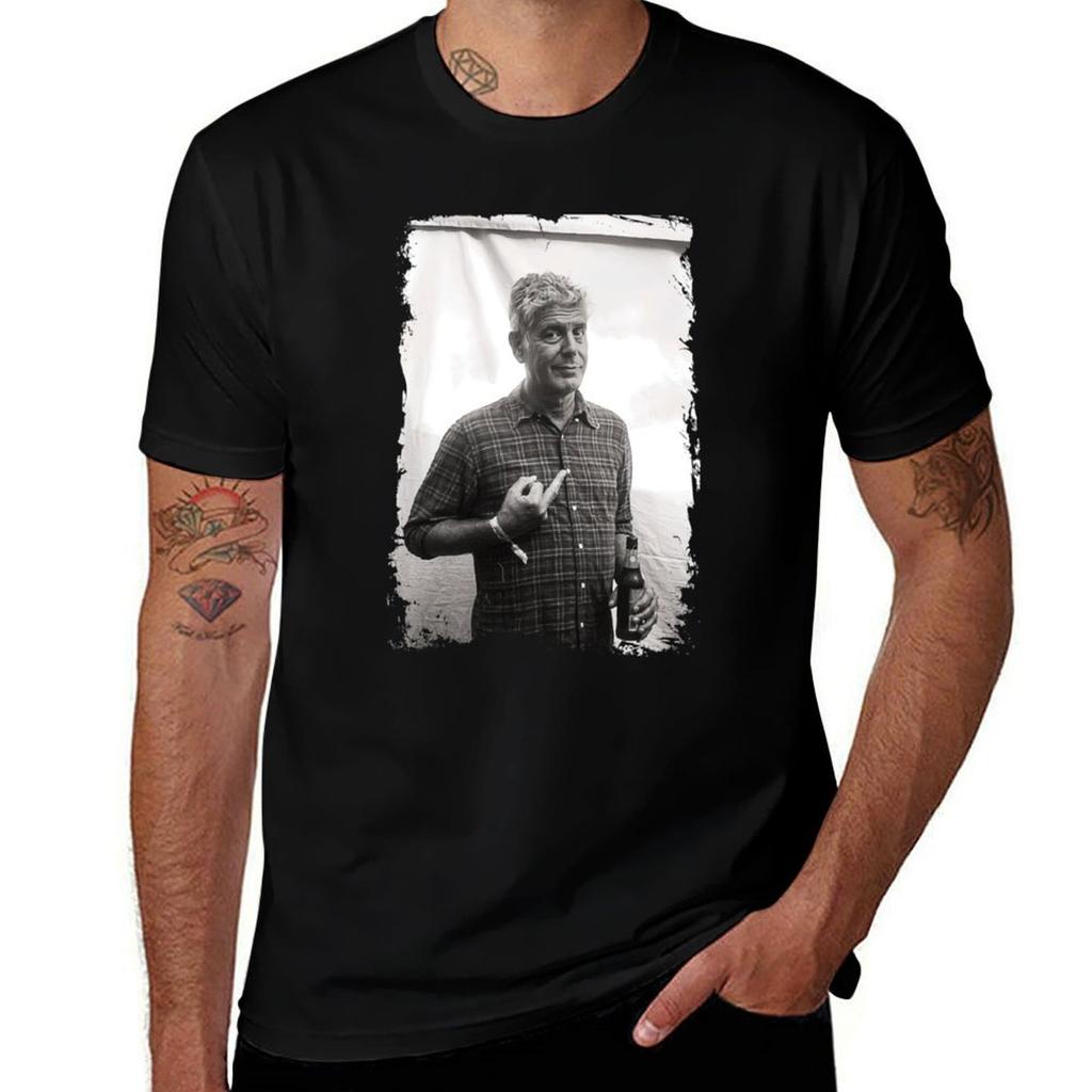 Anthony Bourdain Tshirt Plus Size Loose Short Sleeve Top Tshirt