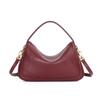 Spring 2025 Versatile One-Shoulder Pebbled Cowhide Boston Crossbody Bag for Women