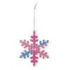 Winter Acrylic Christmas Ornaments Colorful Snowflake Ballerina Dancer Feather Hanging Ornaments