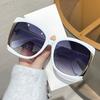 Chic Oversized Square Fashion Sunglasses for Women - Anti-Glare, Durable PC Frame with Metal Hinges - Perfect for Beach & Travel