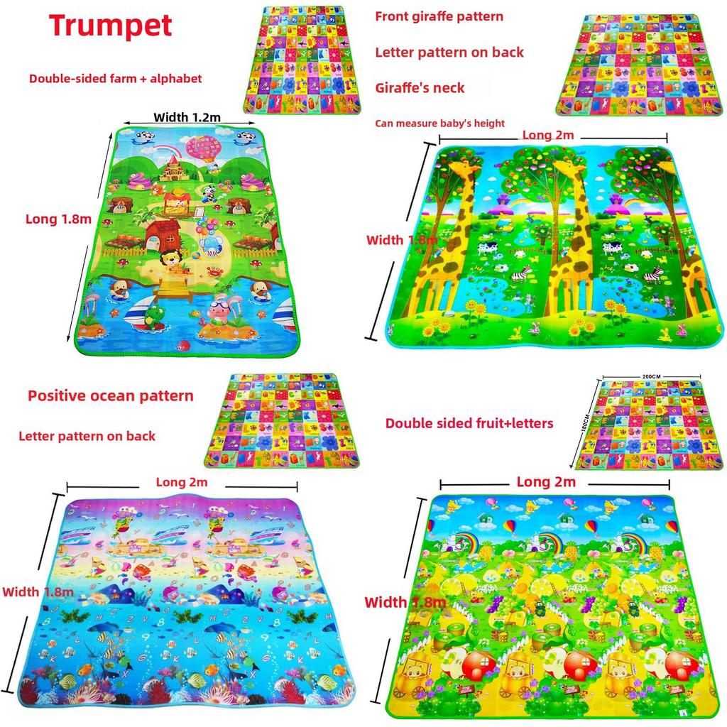 Babykrypmatta Eva-skum Vikbar Lekmatta Med Mjuk Yta För Småbarns Lärande Och Babyutveckling