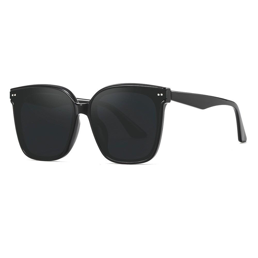 

Korean Version Square Retro High-grade Sunglasses Tiny Spot Logo Female Round Face Big Frame Sunshade Sunglasses Summer Outdoor