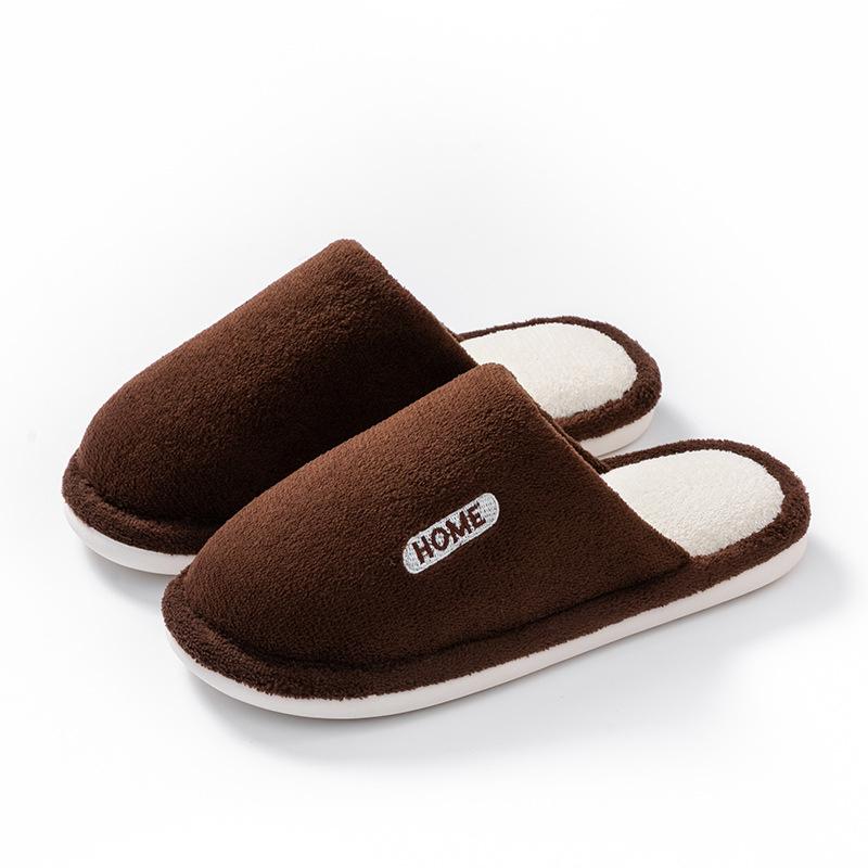 Cixi Baumwollpantoffeln Winter Frühling und Herbst Hausgebrauch Innenbereich Rutschfest Warm Paar Winter Plüsch
