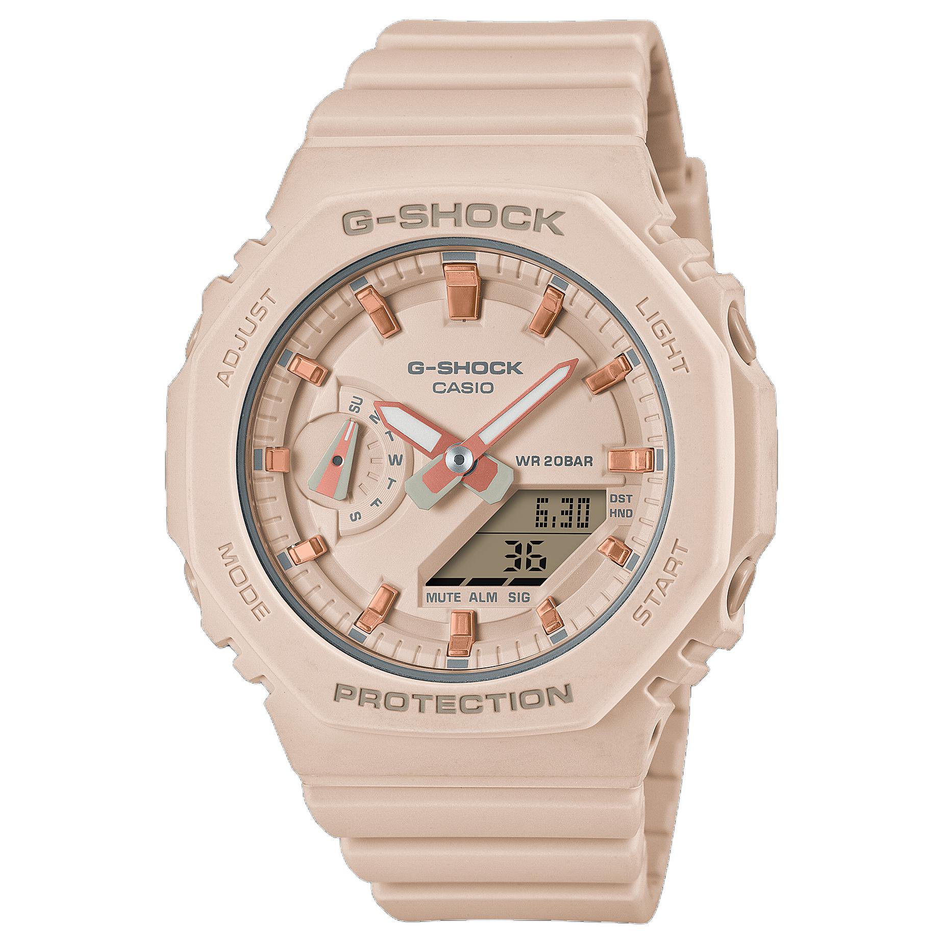 CASIO Women s Liquid Crystal/Analog Dual Display Series Pink Watch GMA-S2100-4A GMA-S2100-4A Pink Watch Dial