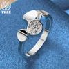 925 Sterling Silver AAA Zircon Round Ring Jewelry