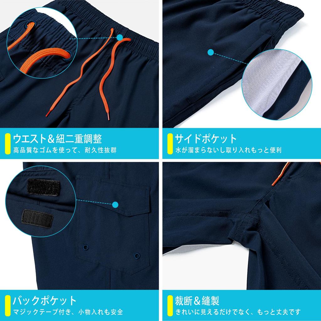 Swim Mesh UV Wasser Groß Kühl M [NARANNBU] Herren Badehose, Bademode, Badehose, Unterwäsche, Schutz, Abweisend, Amphibisch, Größe, Gefühl, Lässig, Strand,