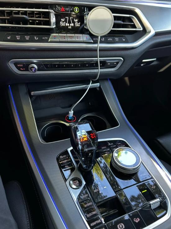 AAAQU1 4 Piece Set Crystal Gear Shift Knob Lever For BMW G20 G21 iX3 G08 X3 G01 X6 G06 X7 G07 X5 G05 Automatic Crystal Gear Handle