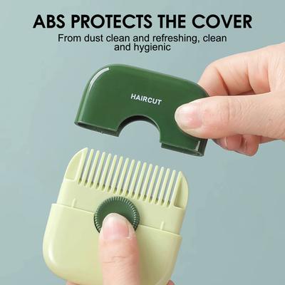 2 In 1 Baby Hair Cut Hairdressing Comb Women Girls Broken Hair Bangs Trimmer Manual Portable Children's Hair Clipper