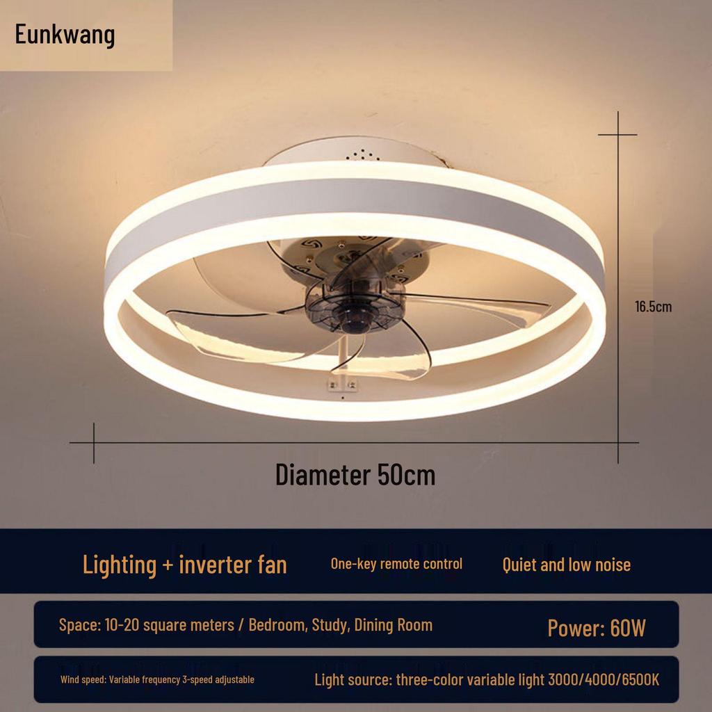 Luxury Ceiling Fan Light for Bedroom, Study, and Dining Room
